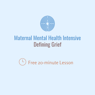 Free lesson, Defining Grief (Instagram Post)